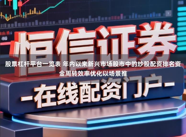 股票杠杆平台一览表 年内以来新兴市场股市中的炒股配资排名资金周转效率优化以场景推